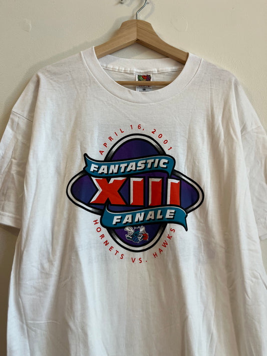 2001 Charlotte Hornets vs Atlanta Hawks Fantastic Fanale XIII Tee (XL)