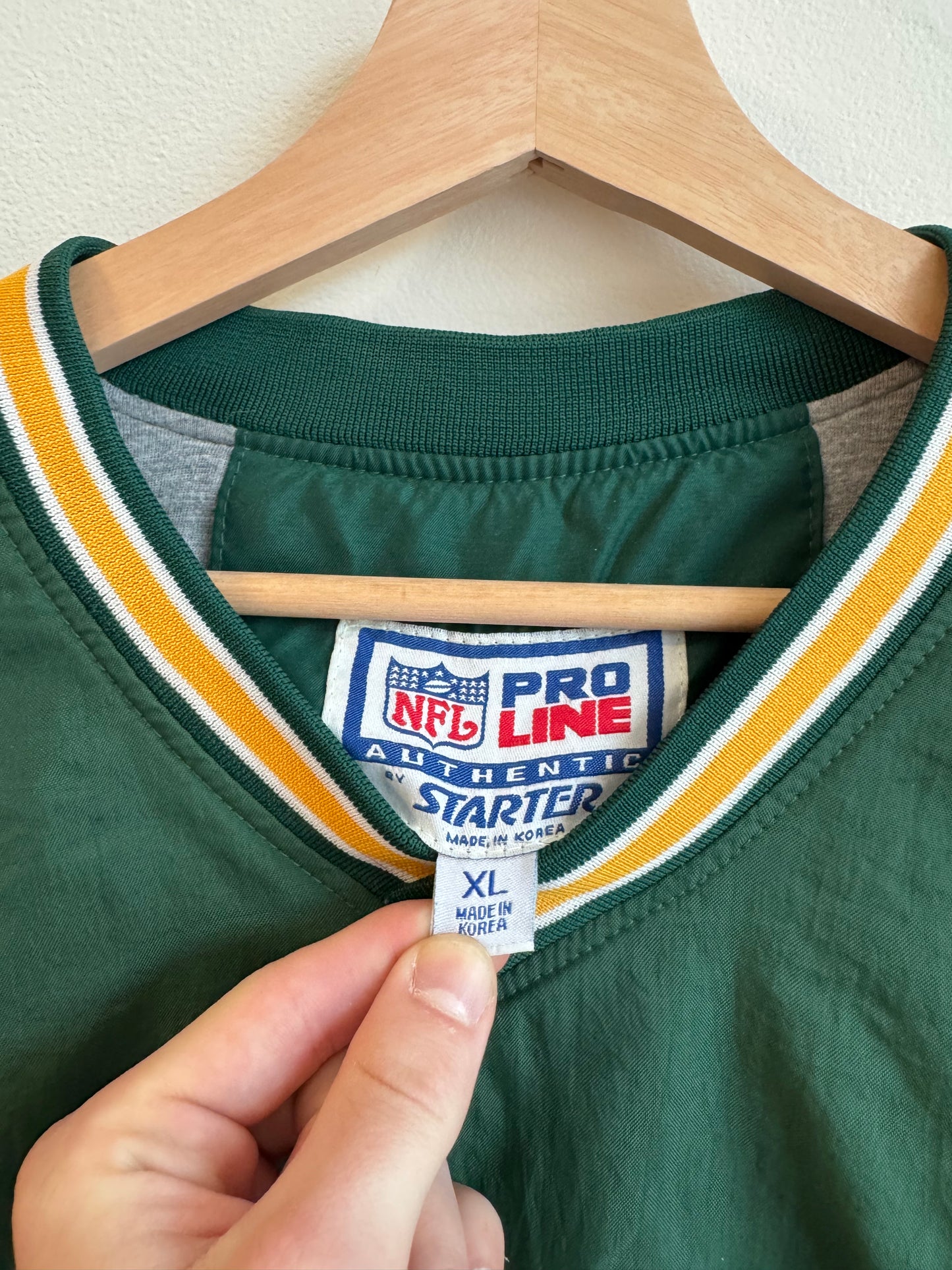 90s Green Bay Packers Vintage NFL Starter Windbreaker (XL)