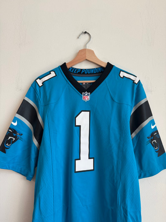 2012 Carolina Panthers Cam Newton Blue Nike Jersey (S)