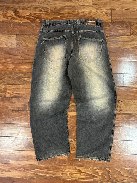 00s Evolution Baggy Faded Jeans (38 x 32)