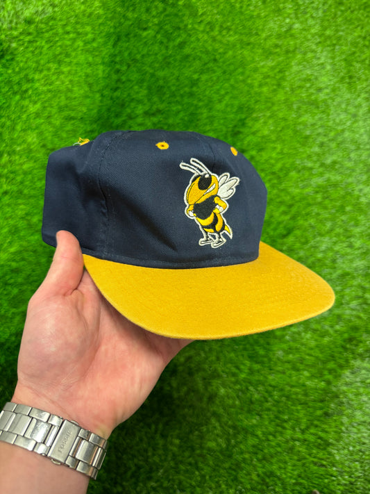 90s Georgia Tech University Spell Out Vintage Snapback Hat (OS)