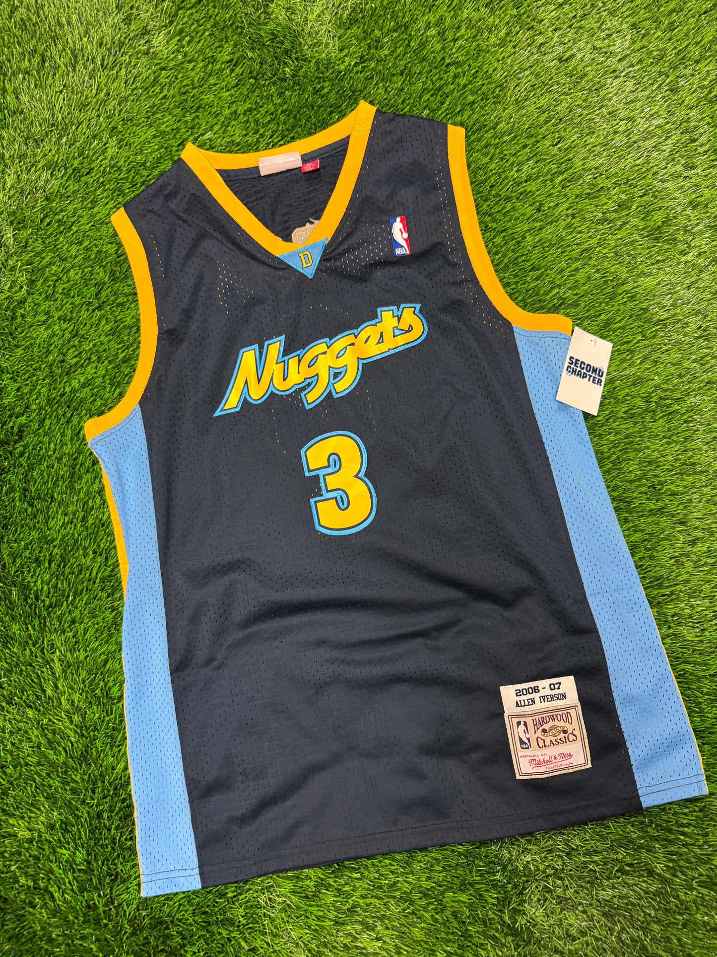 Denver Nuggets Allen Iverson Mitchell & Ness Hardwood Classics Jersey (XL)