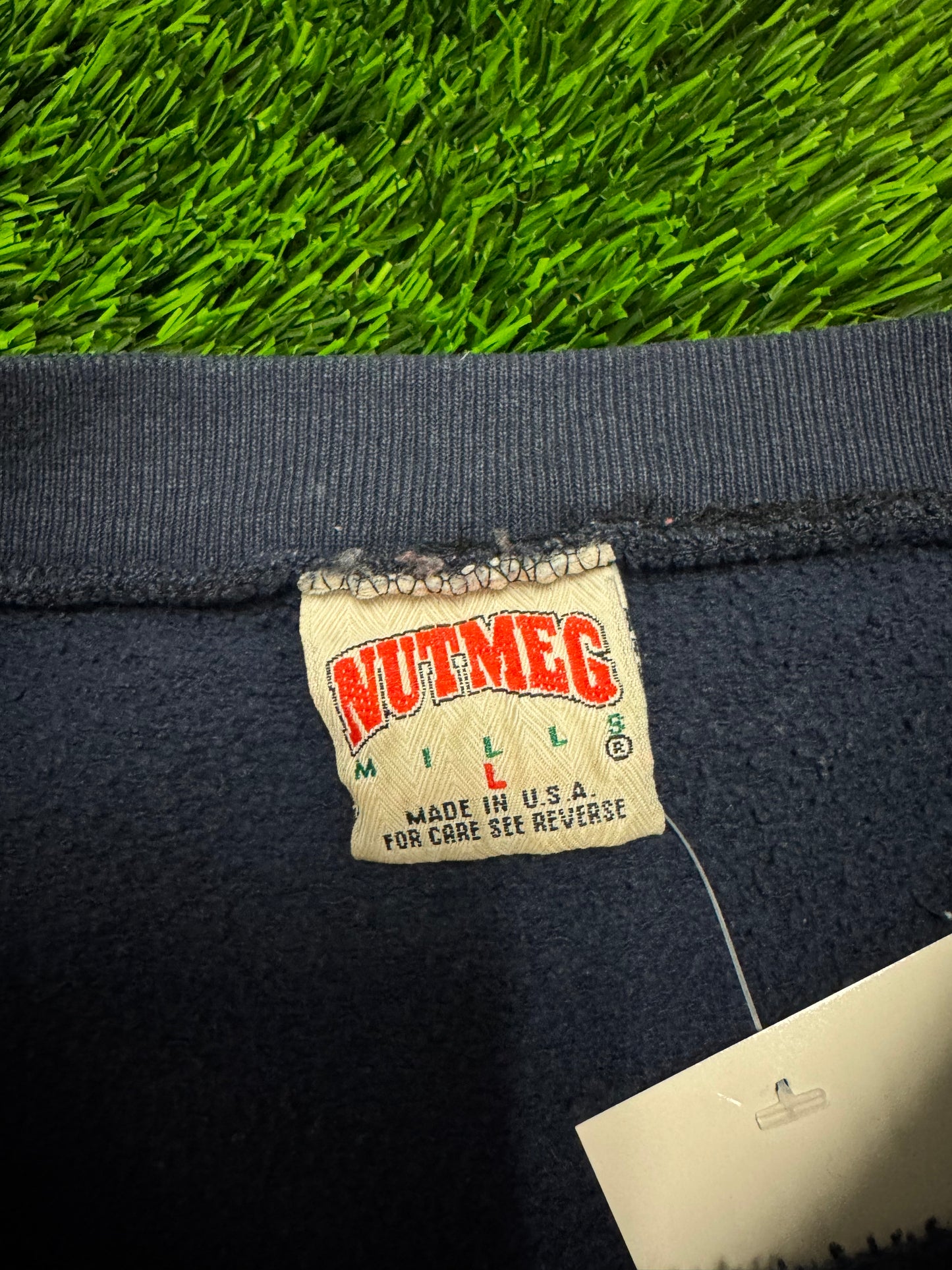 90s West Virginia University WVU Nutmeg Vintage Football Crewneck (L)