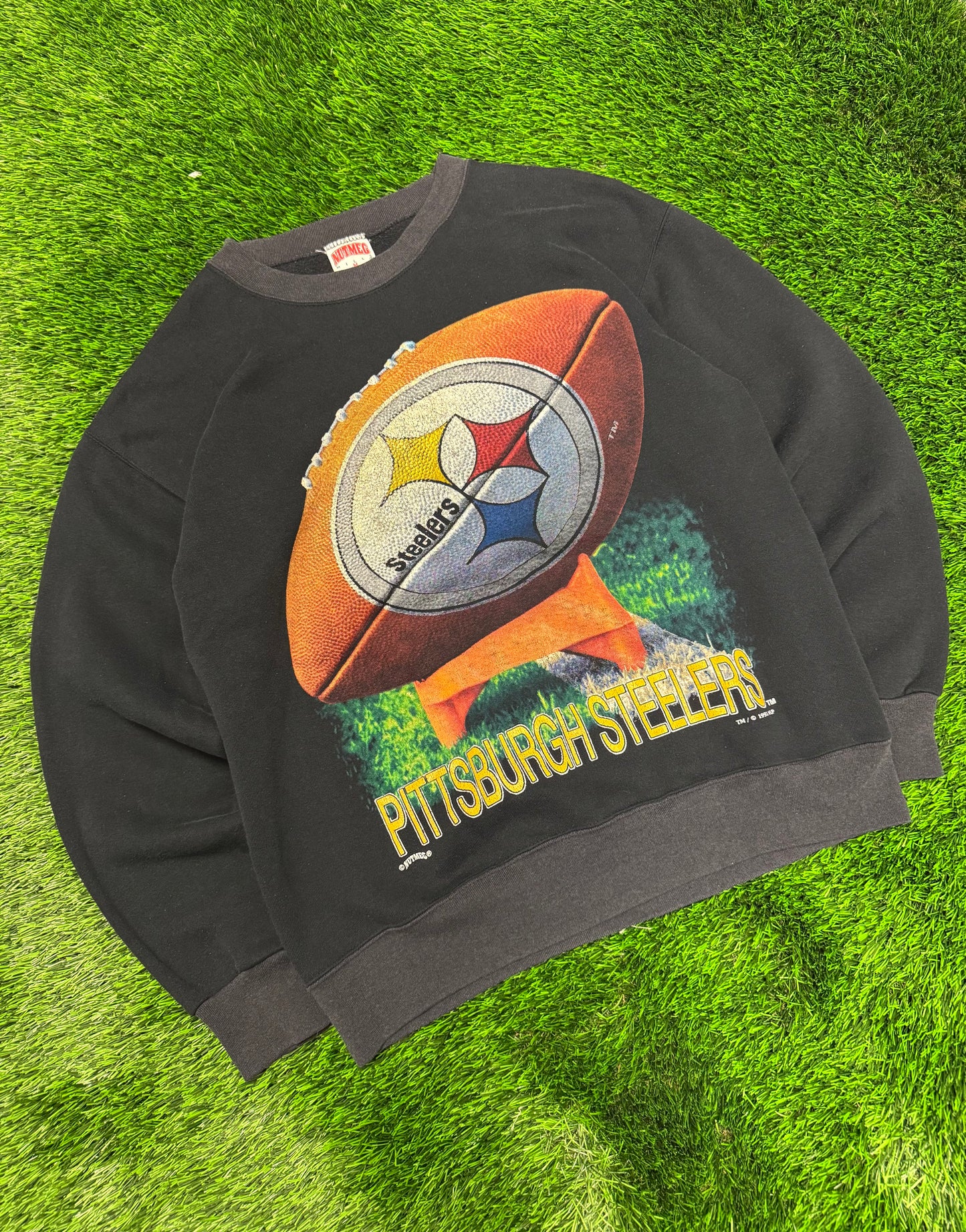 1993 Pittsburgh Steelers Football Nutmeg Crewneck (M)