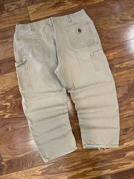 00s Carhartt Beige Vintage Carpenter Pants (40 x 30)