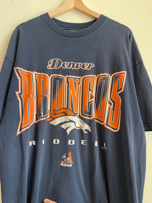 1997 Denver Broncos Riddell Faded Tee (XXL)