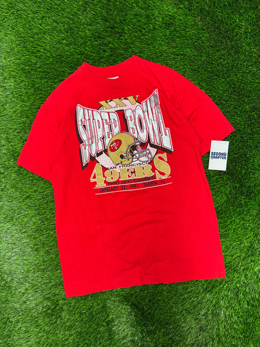 1991 San Francisco 49ers Super Bowl XXV Tee (L)