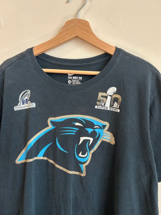 2015 Carolina Panthers Super Bowl 50 Nike Tee (XL)