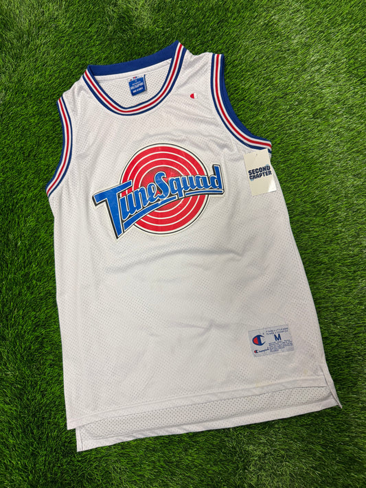 90s Tune Squad Space Jam Michael Jordan #23 Vintage Champion Basketball Jersey (M)