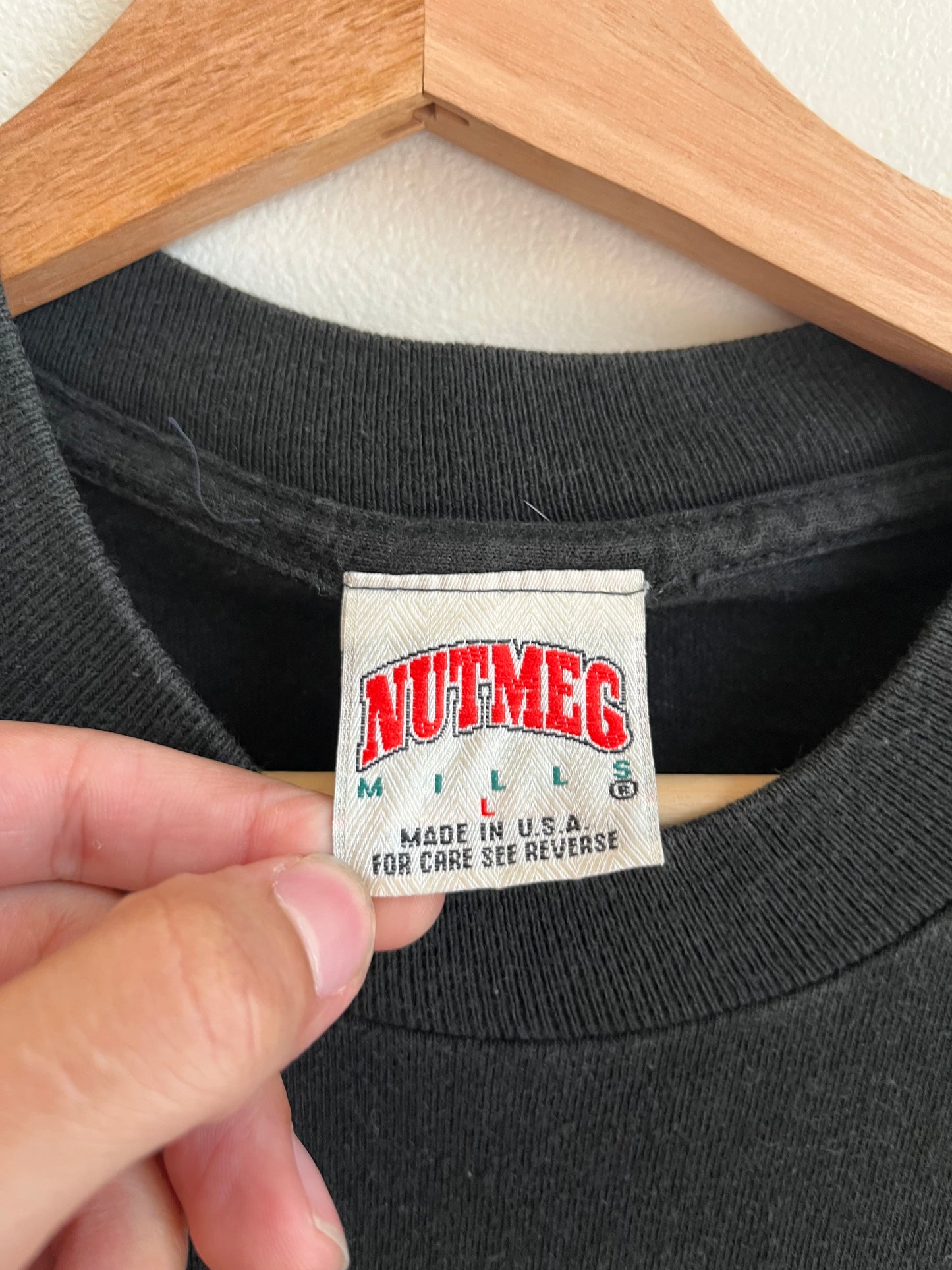 1993 Carolina Panthers Nutmeg Spell Out Tee (L)