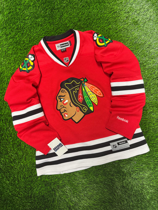 00s Chicago Blackhawks Reebok Women's NHL Hockey Jersey (M)