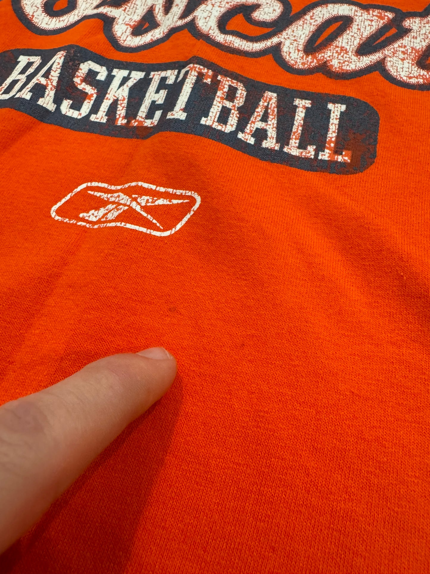 00s Charlotte Bobcats Reebok NBA Deadstock Orange Tee (L)