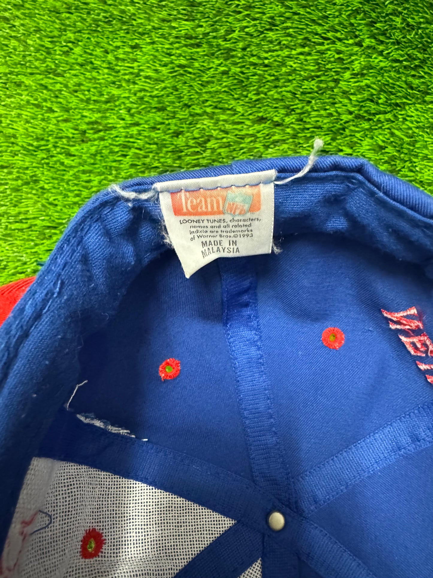 1993 NY Giants Taz Logo 7 Snapback Hat (OS)