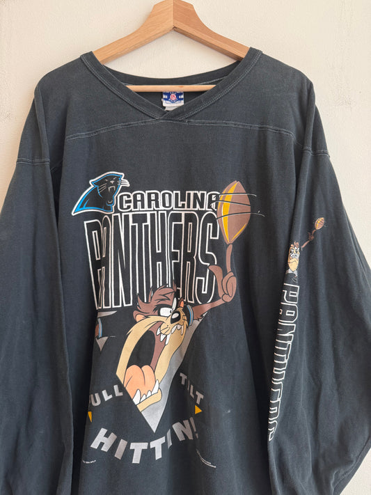 1994 Carolina Panthers Taz Looney Long Sleeve Shirt (L)