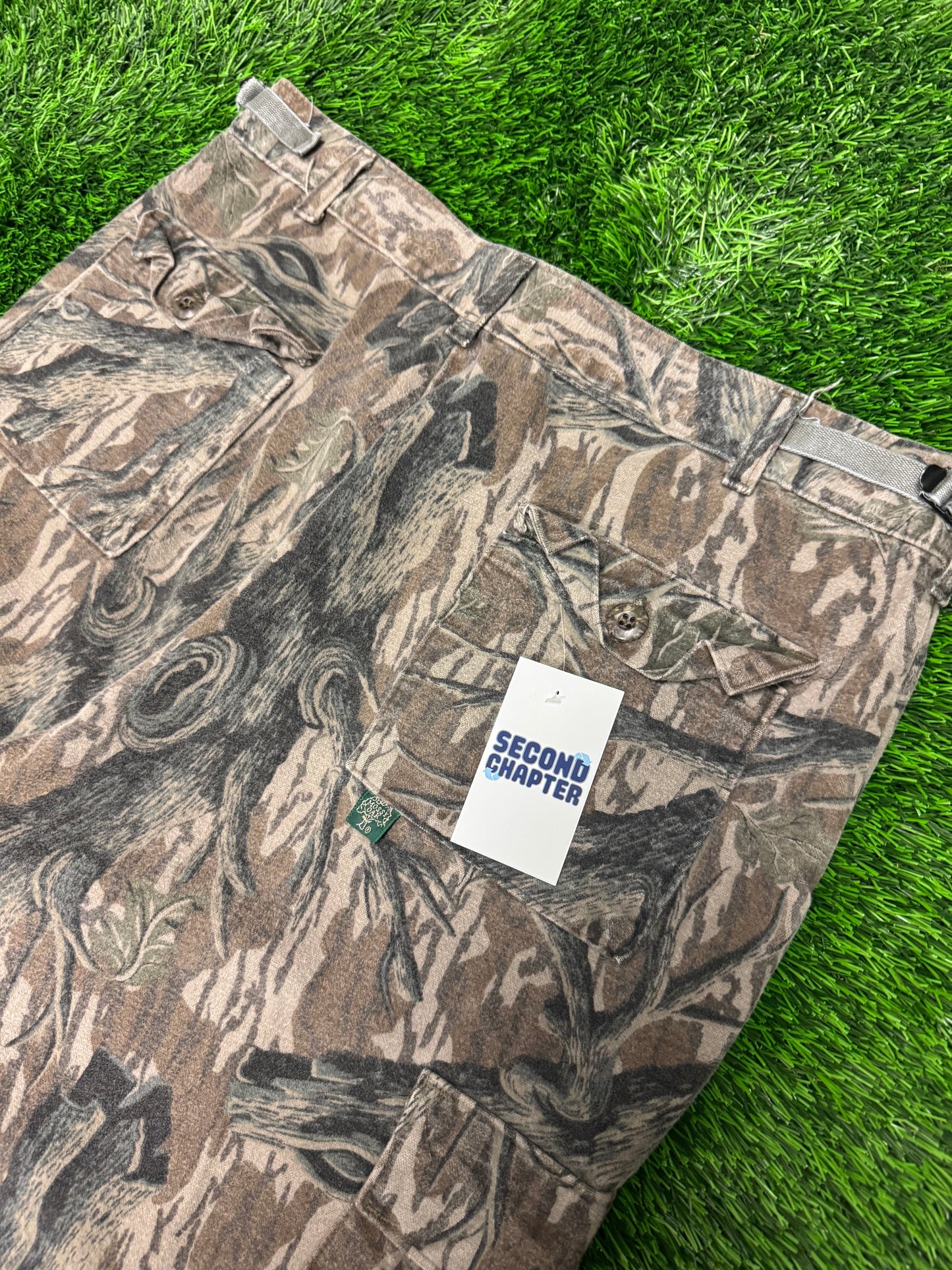 90s Mossy Oak Fleece Camo Cargo Pants (36 x 32)