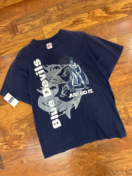 90s Duke University Vintage Nike "Just Do It" Old Logo Tee (XL)