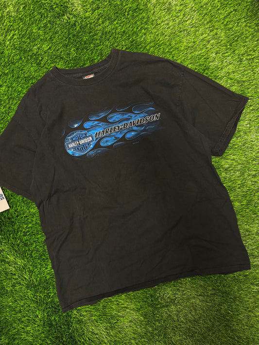 Harley Davidson Colorado Blue Flames Tee (XXL)