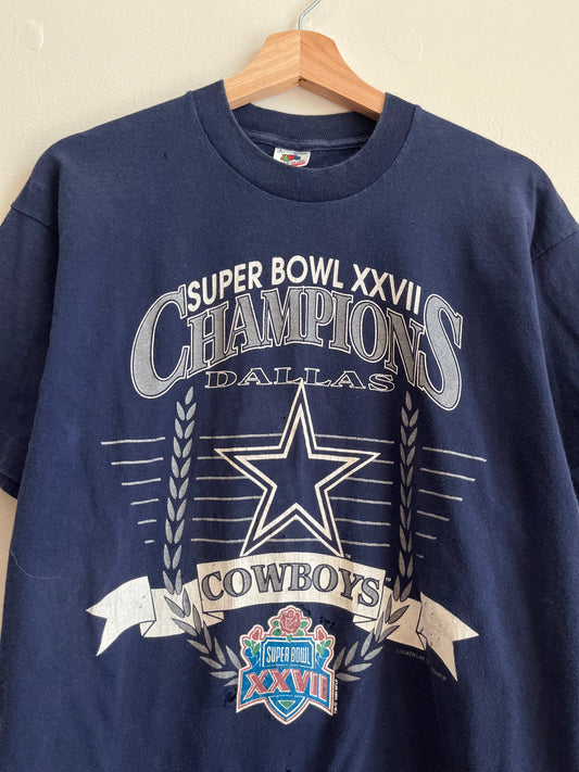 1993 Dallas Cowboys Super Bowl XXVII Cropped Tee (L)