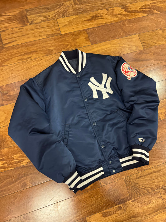 90s New York Yankees Starter Satin Jacket (M)