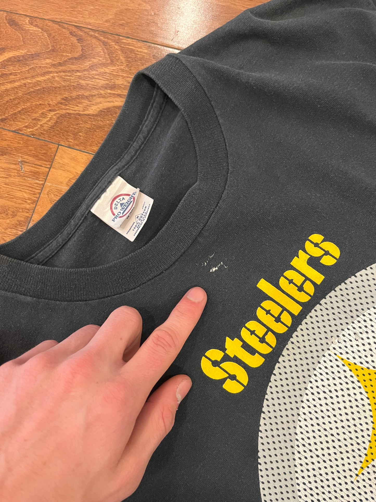 00s Pittsburgh Steelers Paint Vintage Tee (M)
