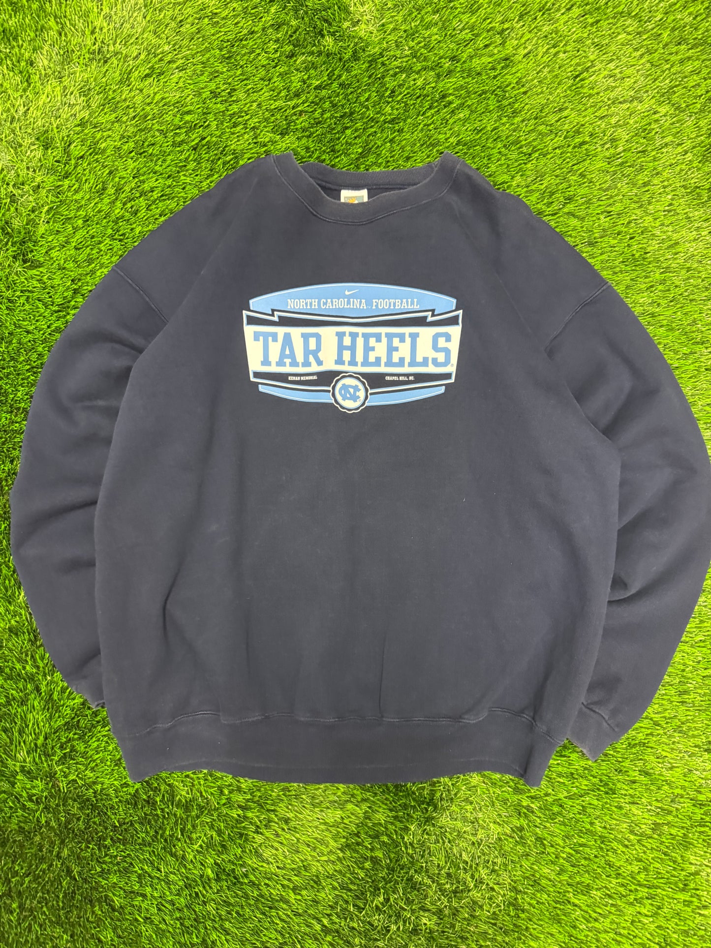 90s University Of North Carolina (UNC) Nike Spell Out Vintage Crewneck (XXL)