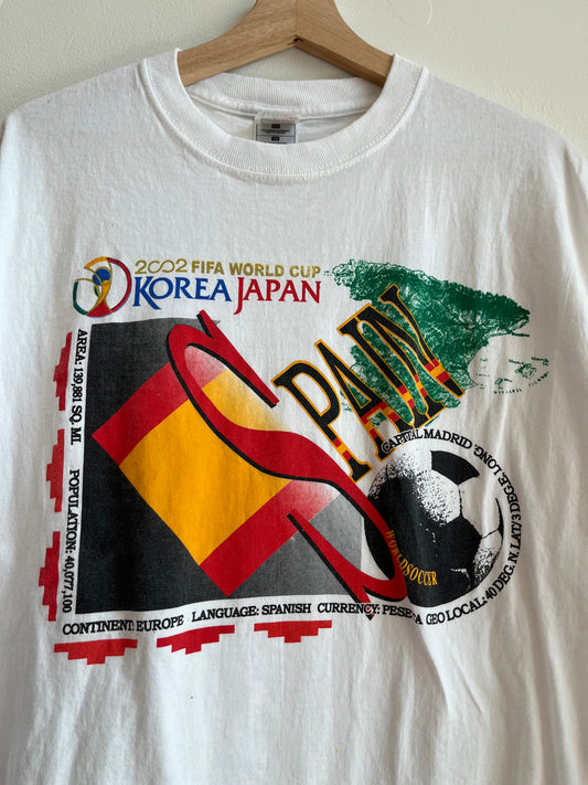 2002 Spain Soccer Vintage World Cup Tee (XL)