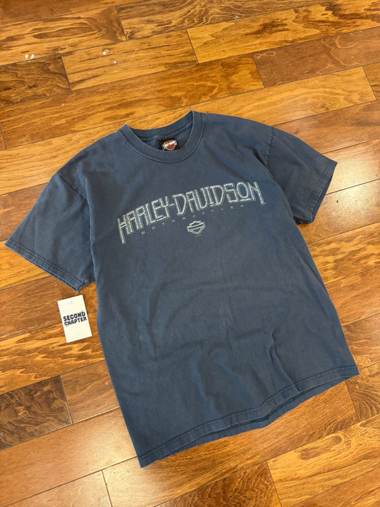 2003 Harley Davidson Adams Center, NY Faded Tee (L)