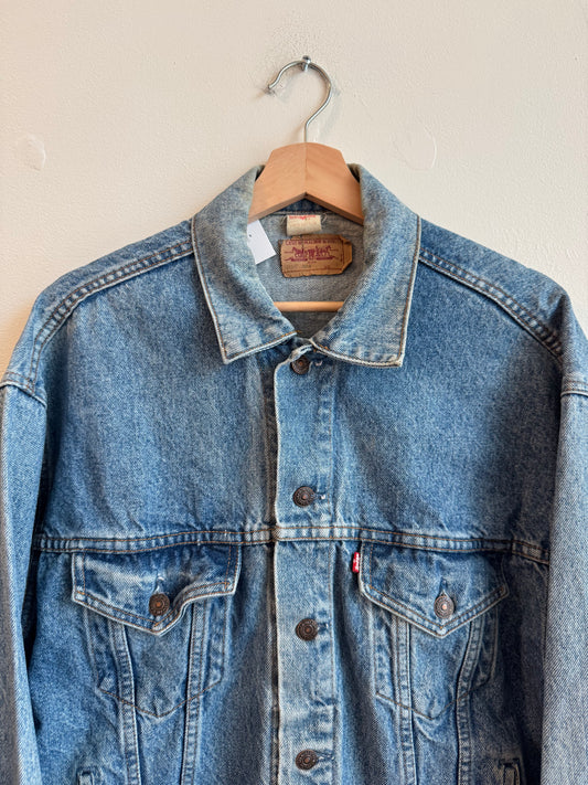 80s Levi's Light Wash Vintage Jean Jacket (L)