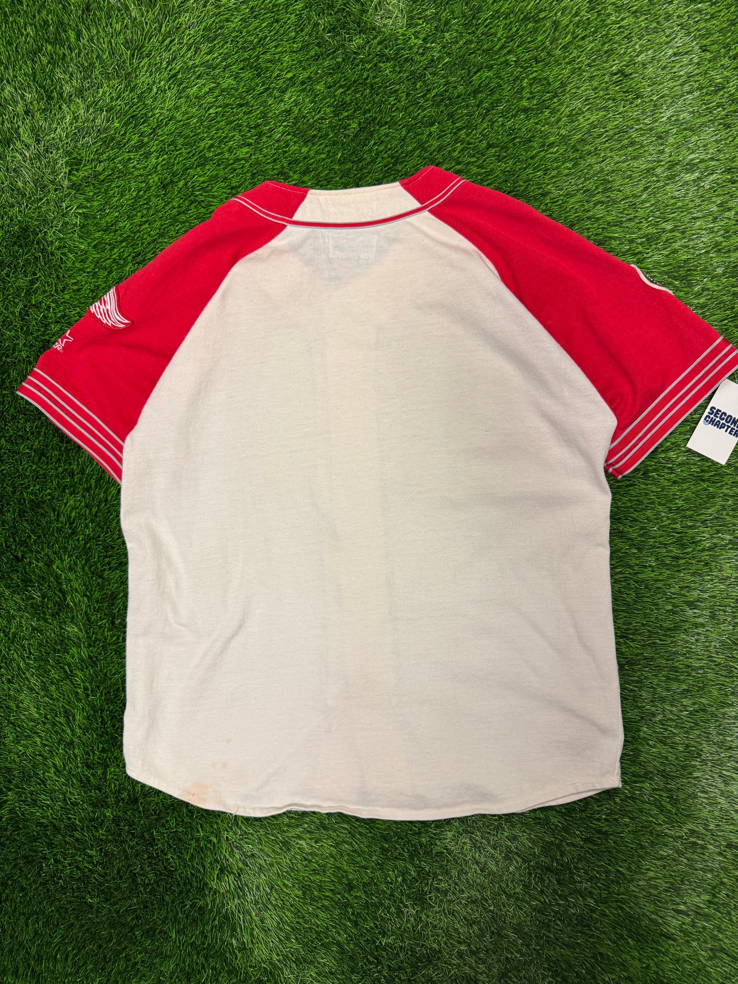 90s Starter Detroit Redwings NHL Baseball Hockey Jersey (XL)