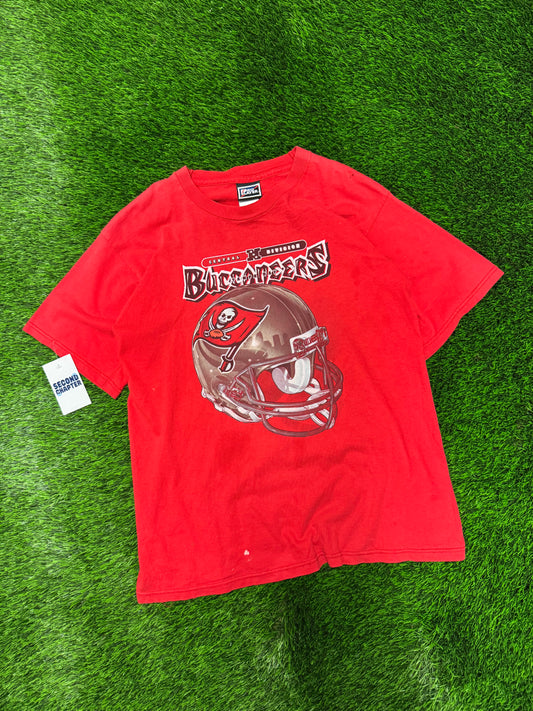 00s Tampa Bay Buccaneers Red Helmet Tee (S)