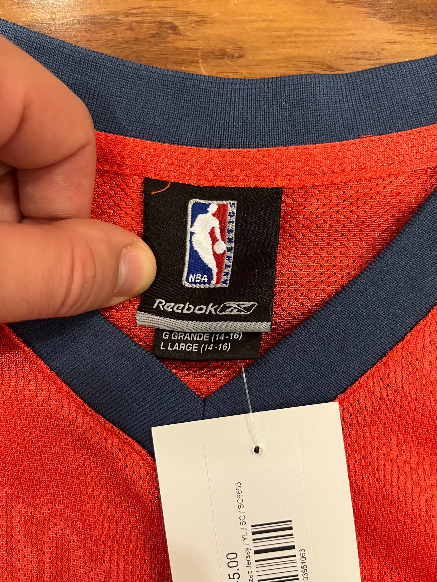 00s Charlotte Bobcats Primoz Brezec NBA Jersey (Youth L)