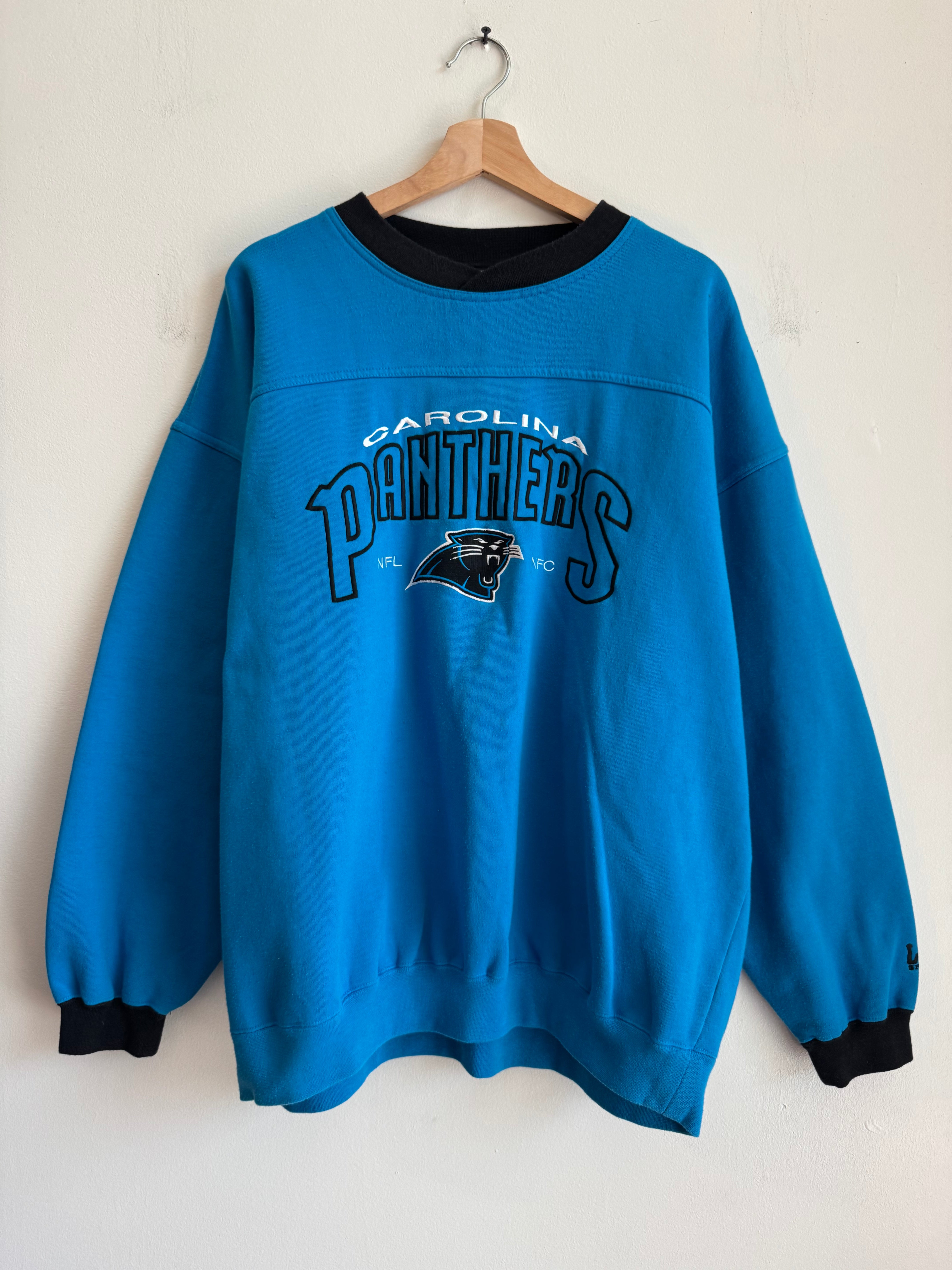 90s Carolina Panthers Blue Embroidered Lee Crewneck (XL) – Second