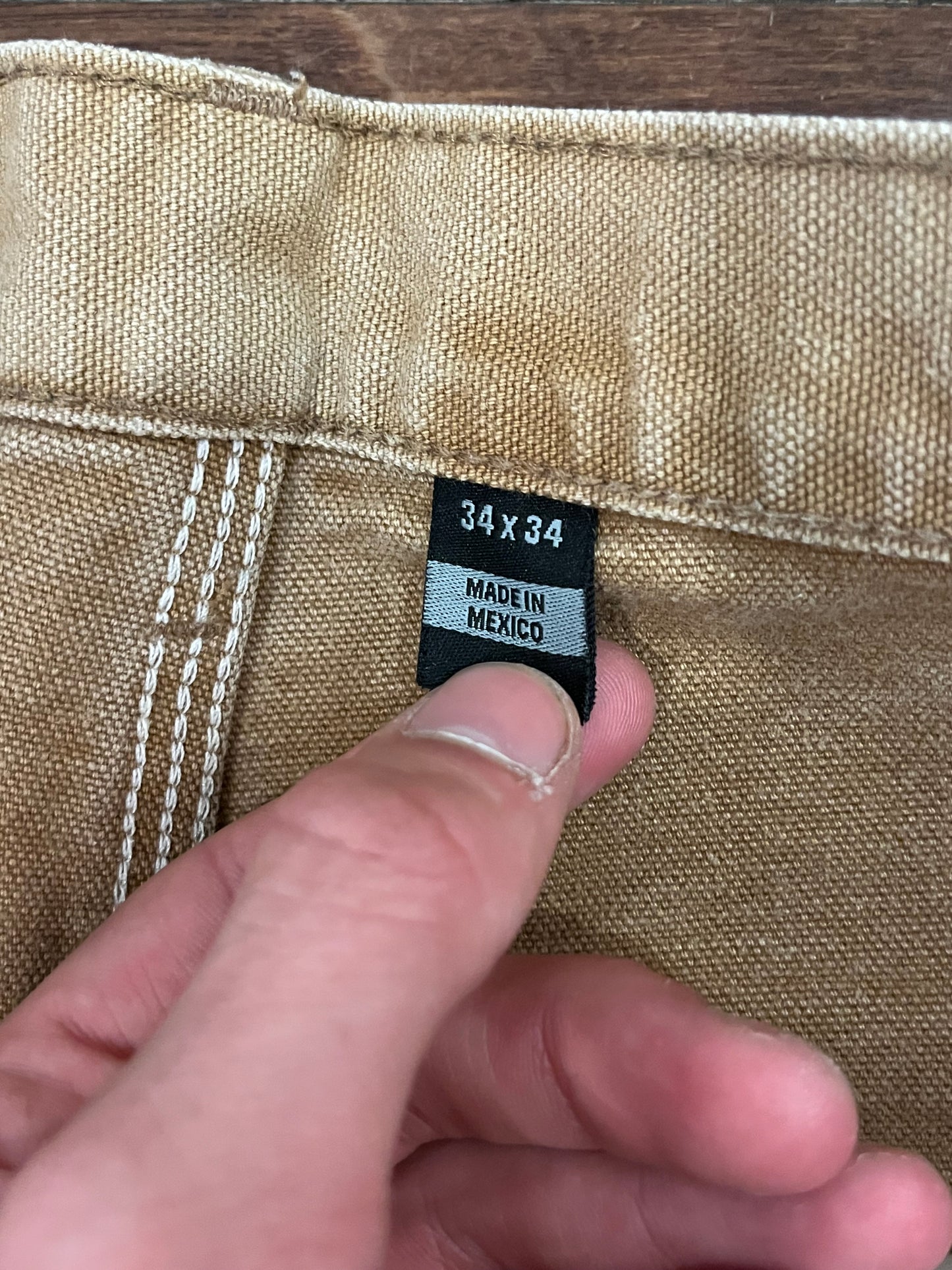 00s Carhartt Dark Tan Workwear Pants (34 x 34)