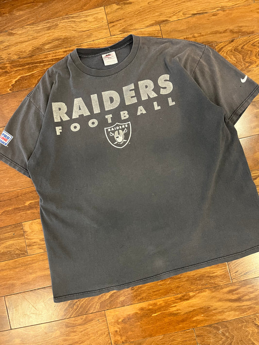 90s Oakland Raiders Nike Team Pro Line Tee (XL)