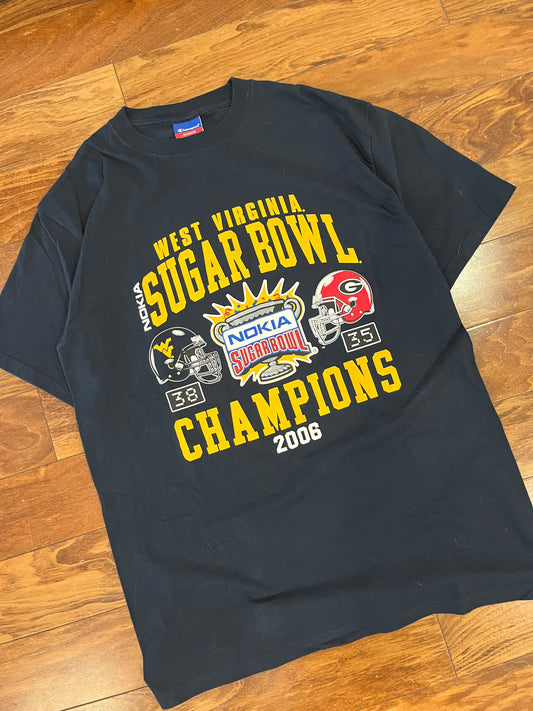 2006 West Virginia vs Georgia Nokia Sugar Bowl Tee (L)