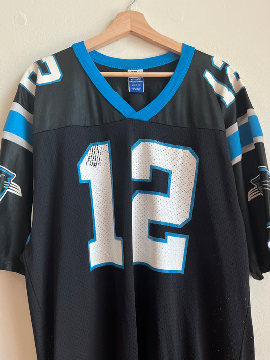 90s Carolina Panthers Kerry Collins Champion Home Jersey (L)