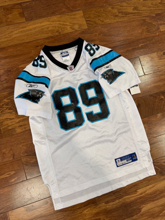 00s Carolina Panthers Steve Smith Away Football Jersey (Youth XL)