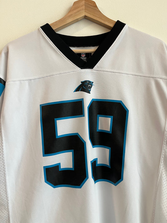 2010s Carolina Panthers Luke Kuechly Away Jersey (Youth XL)