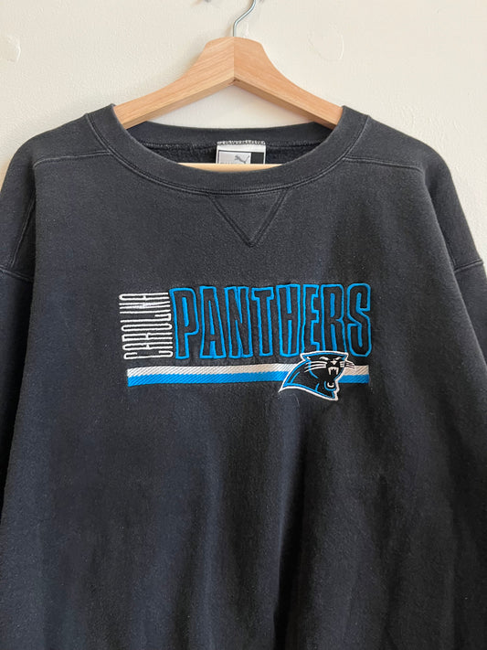 90s Carolina Panthers Puma Embroidered Crewneck (L)