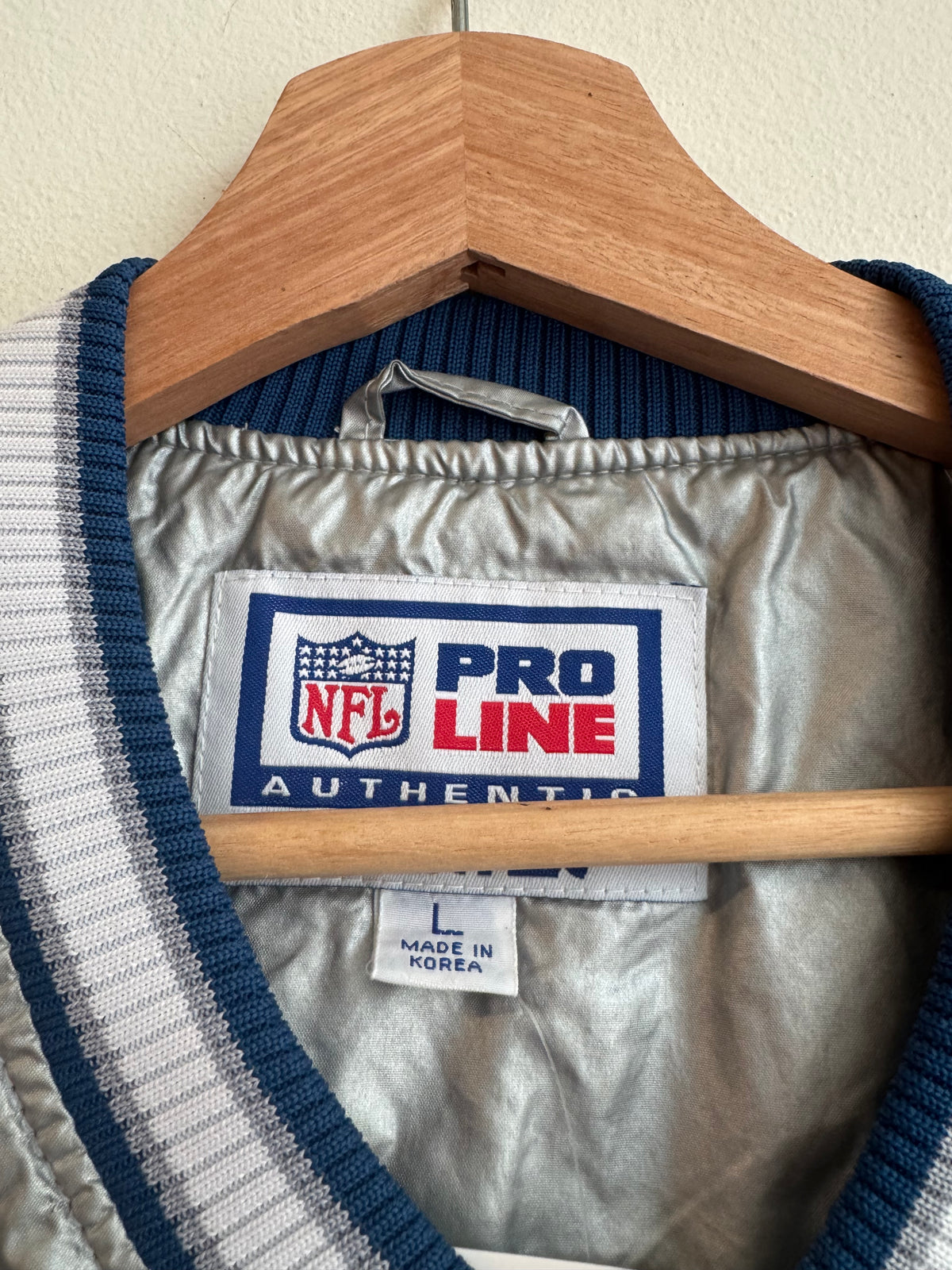 90s Dallas Cowboys Silver Starter Windbreaker (L)