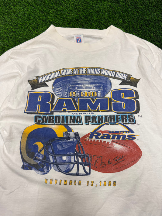 1995 Rams v Panthers Inaugural Game Tee (L)