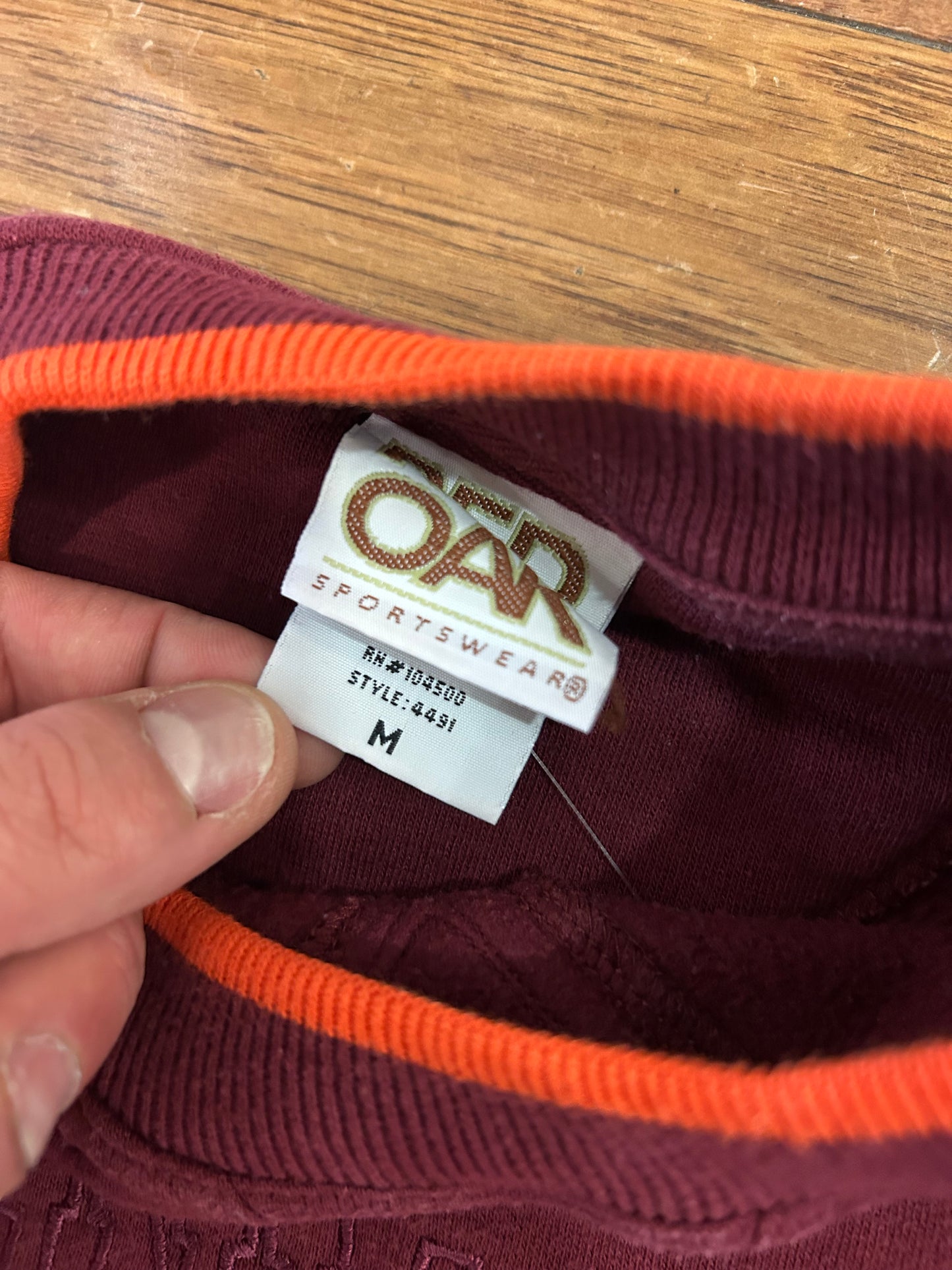 90s Virginia Tech Red Oak Crewneck (M)