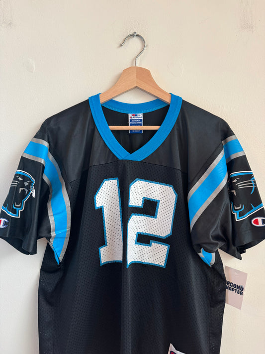 90s Carolina Panthers Kerry Collins Champion Home Jersey (Youth XL)