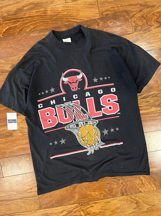 90s Chicago Bulls Hoop Faded Graphic Tee (XXL)