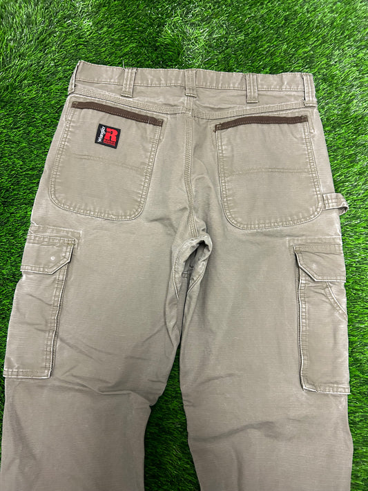 00s Wrangler Riggs Cement Cargo Pants (34 x 30)