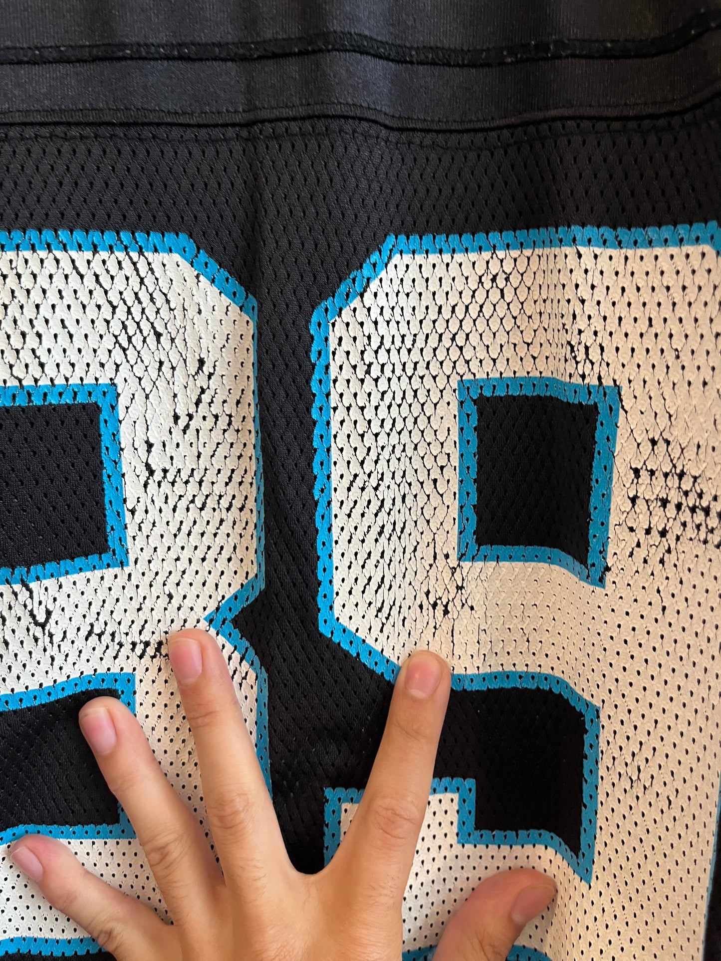 00s Carolina Panthers Steve Smith #89 Home Reebok Jersey (L)