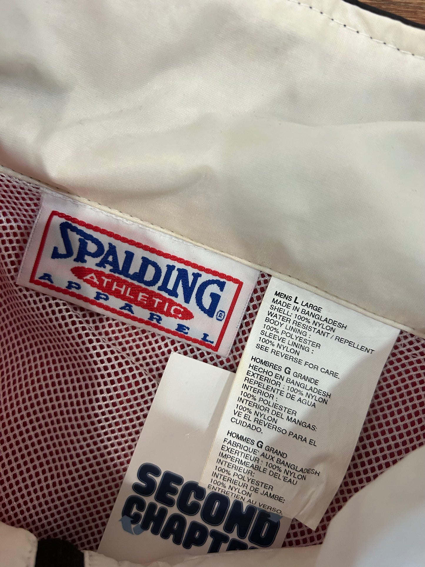 90s Spalding Vintage Striped Windbreaker (XL)