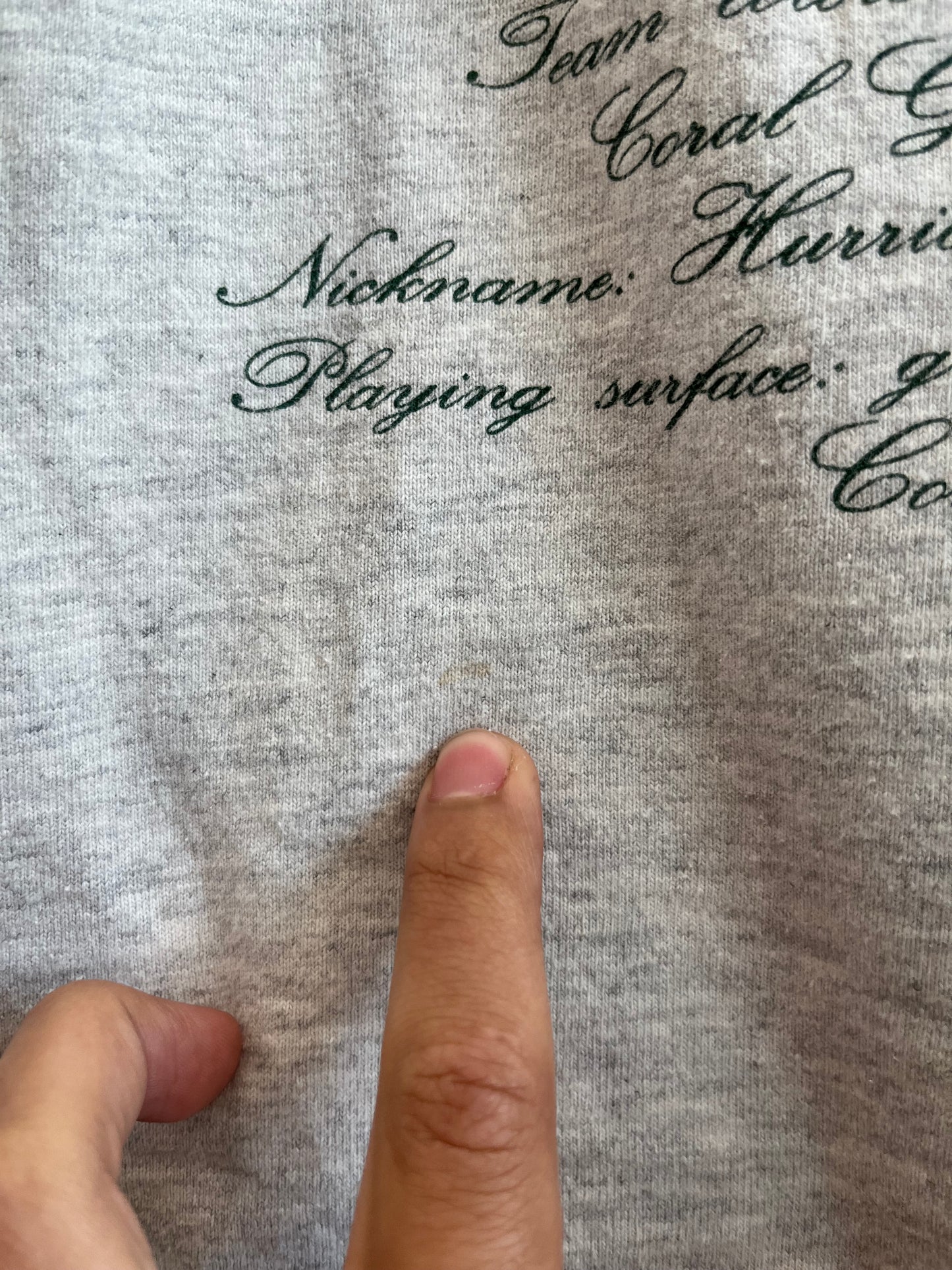 90s Miami Hurricanes Vintage Nutmeg Tee (XL)