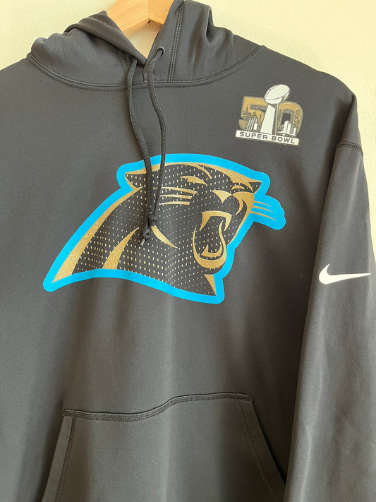 2016 Carolina Panthers Super Bowl 50 Therma-Fit Hoodie (XL)
