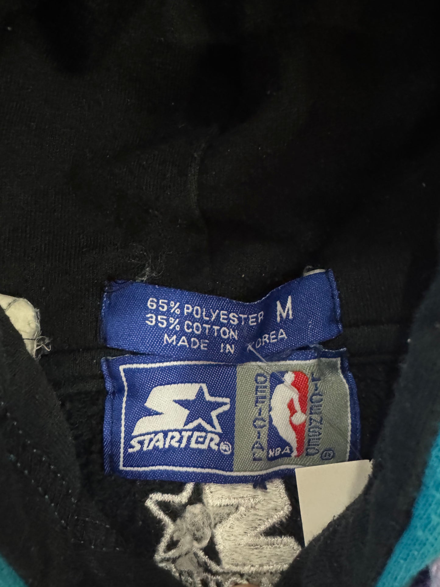 90s Charlotte Hornets Starter Double Hooded Hoodie (M)